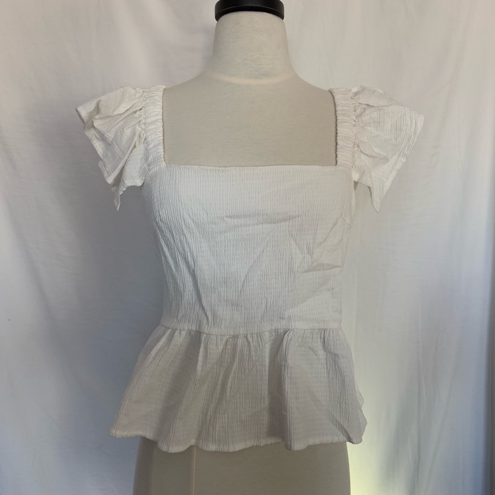Francesca’s White Tie Blouse